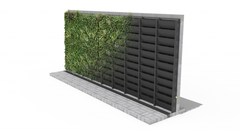 PlantBox Living Wall - Stackable, Modular System - Biotecture